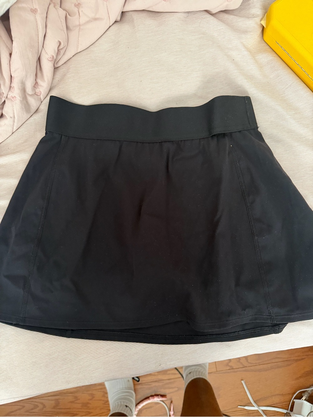 TNA Black Athletic Circle Skirt with Wide Waistband